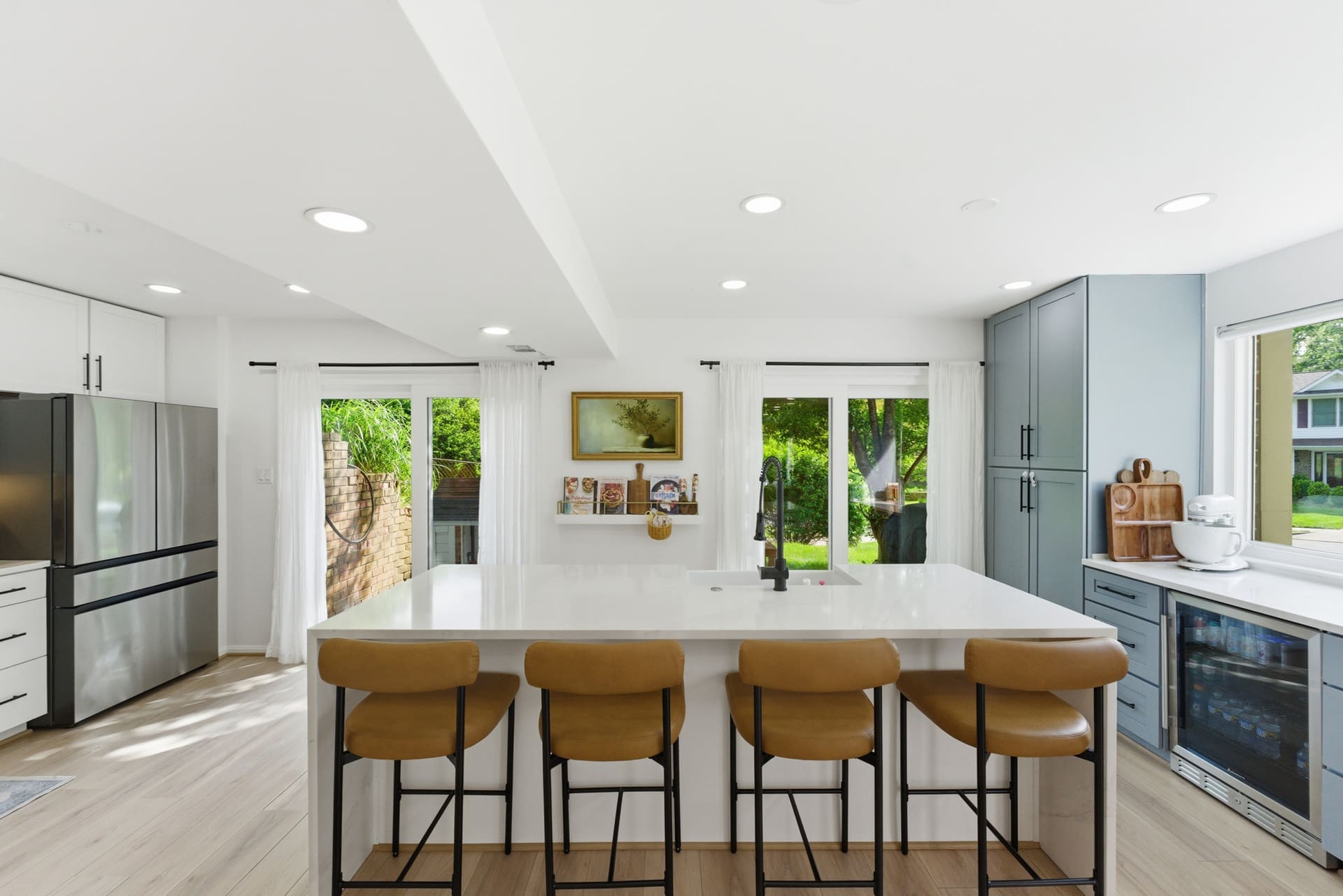 The transformed kitchen