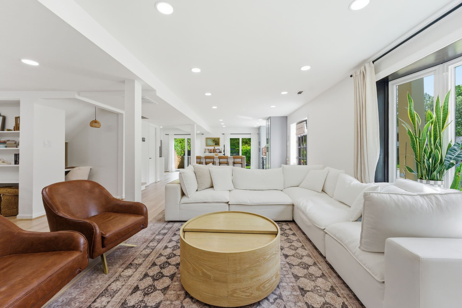 Hassan's bright, open living space